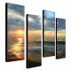 Hand Painted Oil Painting Landscape Sea Set of 4 with Stretched Frame 1307-LS0106 