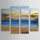 Hand Painted Oil Painting Landscape Sea Set of 4 with Stretched Frame 1307-LS0107 