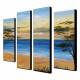 Hand Painted Oil Painting Landscape Sea Set of 4 with Stretched Frame 1307-LS0107 