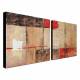 Hand-painted Abstract Oil Painting with Stretched Frame - Set of 2 