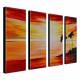 Hand Painted Oil Painting Landscape Sea with Stretched Frame Set of 4 1306-LS0329 