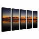 Hand Painted Oil Painting Landscape Sea with Stretched Frame Set of 5 1306-LS0322 