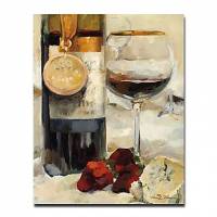 Hand-painted Still Life Oil Painting with Stretched Frame 20 x 24 