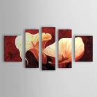 Hand-painted Oil Painting Floral Calla Lily Set of 5 1302-FL0070 