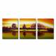 Hand-painted Landscape Oil Painting with Stretched Frame - Set of 3 