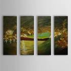 Hand Painted Oil Painting Landscape Sea with Stretched Frame Set of 4 1306-LS0328 