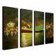Hand Painted Oil Painting Landscape Sea with Stretched Frame Set of 4 1306-LS0328 