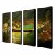 Hand Painted Oil Painting Landscape Sea with Stretched Frame Set of 4 1306-LS0328 