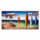 Hand-painted Landscape Oil Painting with Stretched Frame - Set of 2 