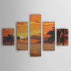 Hand Painted Oil Painting Landscape Sea with Stretched Frame Set of 5 1306-LS0320 