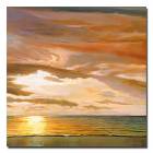 Hand-painted Landscape Oil Painting with Stretched Frame 24 x 24 