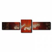 Hand-painted Oil Painting Abstract Oversized Landscape Set of 3 