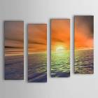 Hand Painted Oil Painting Landscape Sea Set of 4 with Stretched Frame 1307-LS0104 