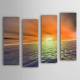Hand Painted Oil Painting Landscape Sea Set of 4 with Stretched Frame 1307-LS0104 