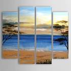 Hand-painted Oil Painting Landscape Beach Set of 4 1302-LS0222 