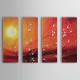 Hand-painted Oil Painting Landscape Set of 4 1302-LS0219 