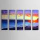 Hand Painted Oil Painting Landscape Sea with Stretched Frame Set of 5 1306-LS0324 