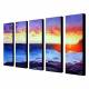 Hand Painted Oil Painting Landscape Sea with Stretched Frame Set of 5 1306-LS0324 