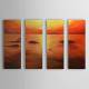 Hand Painted Oil Painting Landscape Sea with Stretched Frame Set of 4 1306-LS0330 