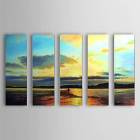 Hand Painted Oil Painting Landscape Sea with Stretched Frame Set of 5 1306-LS0323 