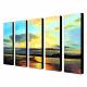 Hand Painted Oil Painting Landscape Sea with Stretched Frame Set of 5 1306-LS0323 