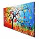 Hand-painted Abstract Oil Painting with Stretched Frame - Set of 3 