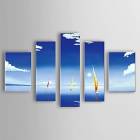 Hand Painted Oil Painting Landscape Sea with Stretched Frame Set of 5 1306-LS0316 