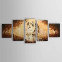 Hand Painted Oil Painting People Set of 5 1303-PE0257 