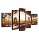 Hand Painted Oil Painting Landscape Set of 5 1303-LS0237 
