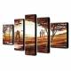 Hand Painted Oil Painting Landscape Set of 5 1303-LS0237 