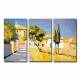 Hand-painted Landscape Oil Painting with Stretched Frame - Set of 3 