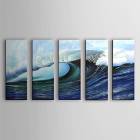 Hand Painted Oil Painting Landscape Sea with Stretched Frame Set of 5 1306-LS0325 