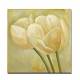 Hand-painted Floral Oil Painting with Stretched Frame - Set of 3 