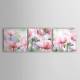 Hand-painted Floral Oil Painting with Stretched Frame - Set of 3 