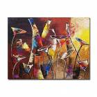 Hand-painted Abstract Oil Painting with Stretched Frame 