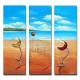 Hand-painted Landscape Oil Painting with Stretched Frame - Set of 3 