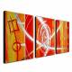 Hand-painted Oil Painting Abstract Oversized Landscape Set of 3 
