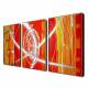 Hand-painted Oil Painting Abstract Oversized Landscape Set of 3 