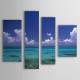 Hand Painted Oil Painting Landscape Sea Set of 4 with Stretched Frame 1307-LS0108 