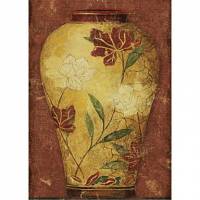 Printed Art Still Life Asian Vases I by Sparx Studio 