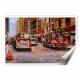 Printed Art Landscape Fire Department New York, 42nd Street NYC by Hall Groat II 