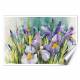 Printed Art Floral Purple Irises by Annelein Beukenkamp 