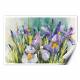 Printed Art Floral Purple Irises by Annelein Beukenkamp 