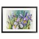 Printed Art Floral Purple Irises by Annelein Beukenkamp 