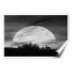 Printed Art Landscape Moonlight Silhouette, Farmington by Monte Nagler 