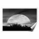 Printed Art Landscape Moonlight Silhouette, Farmington by Monte Nagler 