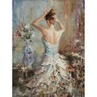 Printed Art People Lady by Steve Henderson 