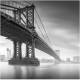 Printed Art Landscape Manhattan Bridge 1 by Moises Levy 