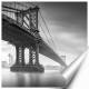 Printed Art Landscape Manhattan Bridge 1 by Moises Levy 