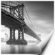 Printed Art Landscape Manhattan Bridge 1 by Moises Levy 